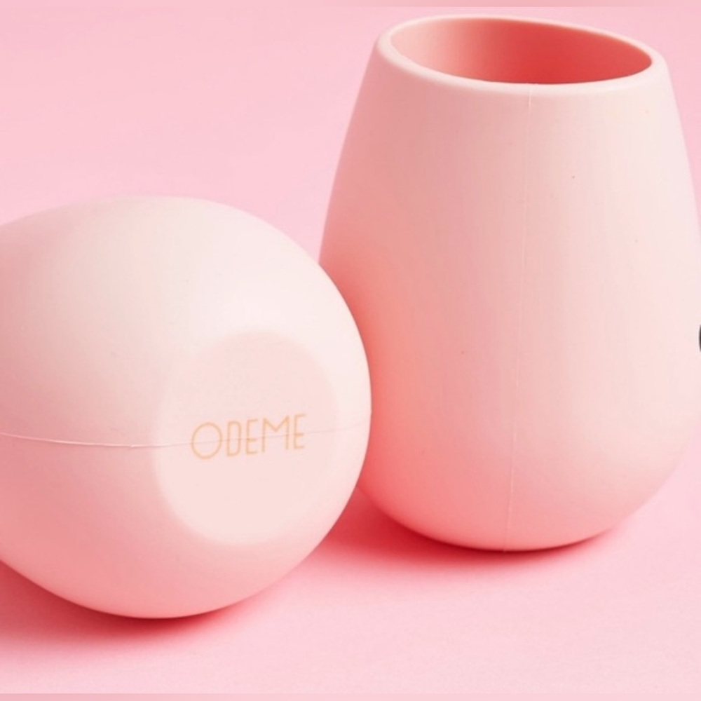 ODEME Pink Silicon Wine Glasses